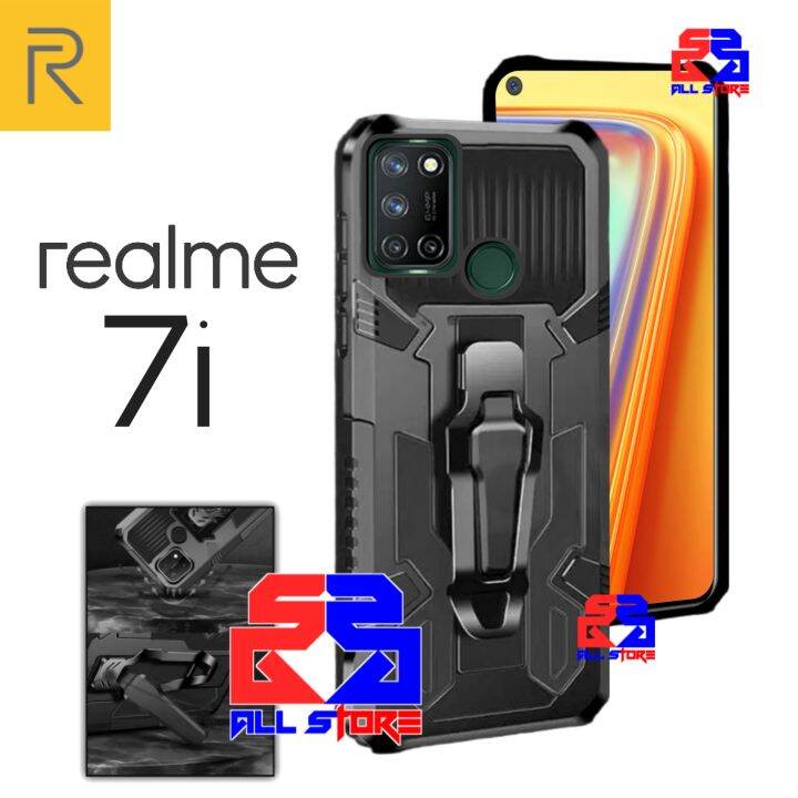 Casing Armour Shield Realme 7i / RMX2103 Clip STAND Transformers I cristal Case Lazada Indonesia