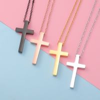 [COD] 2023 vibrato net red hot titanium steel cross necklace retro and hip-hop clavicle chain