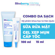 Combo Blissberry Gel giảm mụn mờ thâm 15ml và Sữa rửa mặt BHA 100ml