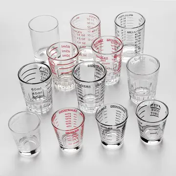 1Pc 30 ML Glass Measuring Cup With Scale Shot Glass Liquid Glass Ounce Cup