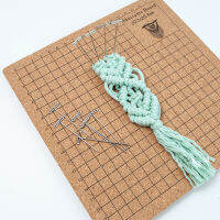 YOMDID Creative Macrame Board Handcraft ถัก String Grided Cork Board DIY เส้นด้ายขนสัตว์เชือกถักเครื่องมือคงที่ถัก Board