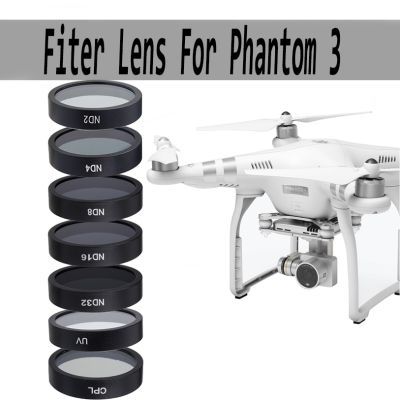 ดั้งเดิม! เลนส์กรองแสงฟิลเตอร์สำหรับ ND4 Phantom 3 UV CPL 8 16 32,สำหรับอุปกรณ์เสริมตัวยึดกล้อง DJI Phantom 3 Standard/Advanced/SE/Pro 4K