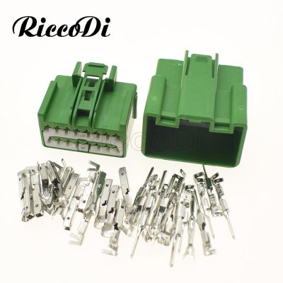 ✈◑♛ 1-20 Sets 16 Pin High Quality Auto Wiring Terminal Male Female Socket Car Unsealed Wiring Connector 7283-6453-60 7282-6453-60