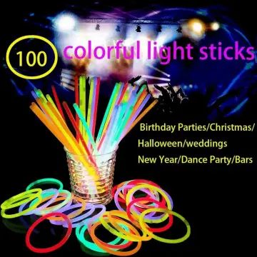 100 Glow Sticks Bulk Party Supplies - Glow in The Dark Fun Party