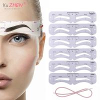 Fixable Eyebrow Stencil Grooming Shaper Template Reusable Stickers Make Up Tools For Eye Brow Stamp Cosmetic Eye Makeup Template