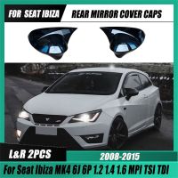 Untuk MK4 Ibiza 2 Buah Penutup Kaca Spion Mobil Mengkilap Ibiza 6J 6P SC ST MPI TSI Coupe Estate Hatchback 2008-2015