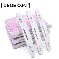 75PCS Manicure Grey Acrylic Professional Nail Files 80 100 180 Grit Double Sided Nails Art Tools（7.01*1.1in）