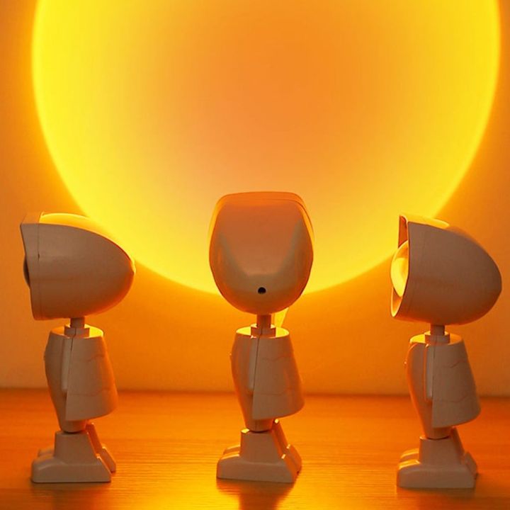 battery-astronaut-robot-rainbow-projection-sun-lamp-table-night-light-sunset-lamp-infinite-dimming-bedroom-atmosphere-light-night-lights
