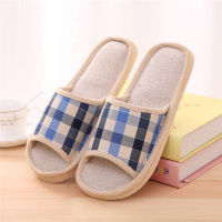 Cotton Bedroom Slippers Women Winter Home Shoes Comfortable Open Toe Slides Indoor Slippers Mens Summer Breathable Flip Flop