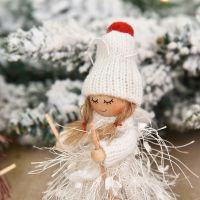 1pc Christmas Tree Decorations Cute Angel Doll Girl Pendant Navidad 2021 New Year Christmas Tree Ornaments Xmas Gift for Kids