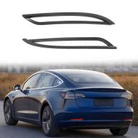 2PCS Car Rear Fog Lamp Cover Trims Styling Parts Accessories for Tesla Model Y 2021 2022