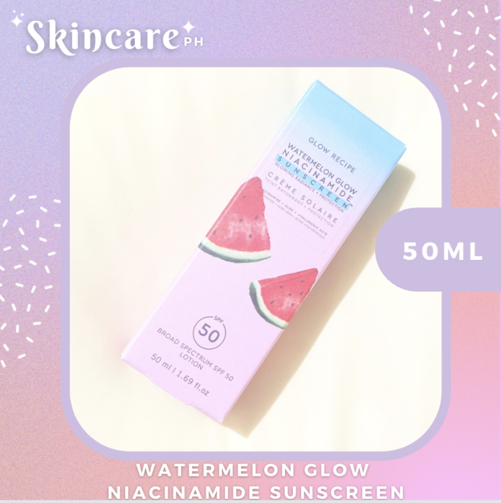 Glow Recipe Watermelon Glow Niacinamide Sunscreen Spf 50 50ml Lazada Ph