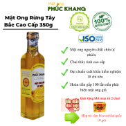 Mật ong rừng Tây Bắc Phúc Khang 350G- Chai thủy tinh cao cấp