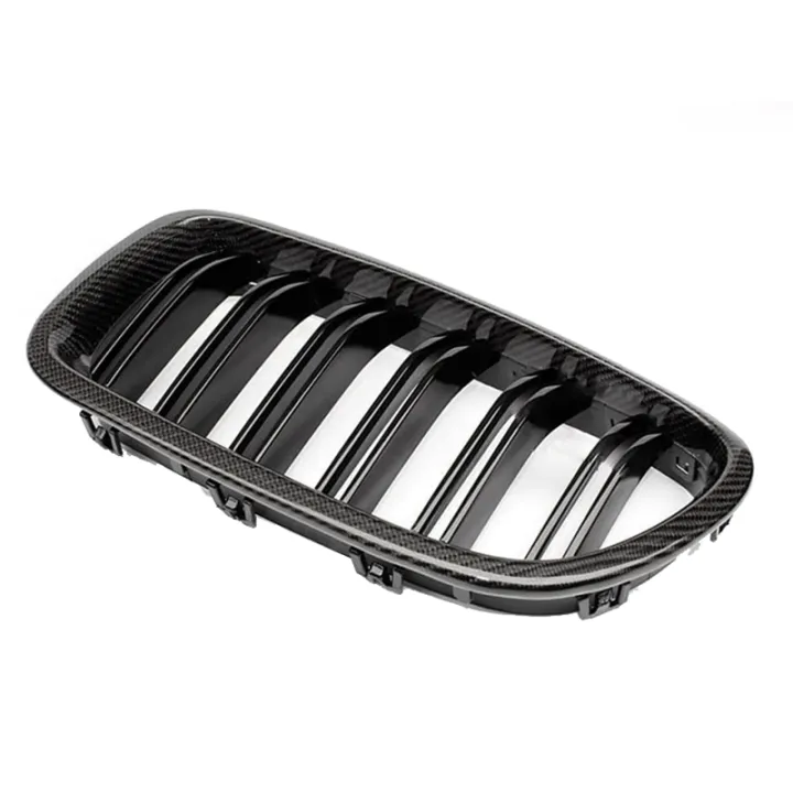 car-carbon-fiber-glossy-double-slats-front-kidney-grille-grill-for-bmw-5-series-f10-f11-m5-2010-2016