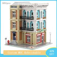 NEW LEGO Creative Expert Hot Sale Street View Model 3091pcs MOC Modular Pharmacy Building Block Model DIY Educational Kids Toy Gift