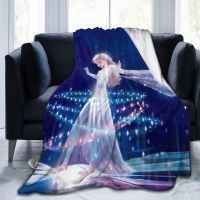 2023 in stock   Frozen Elsa Flannel Ultra-Soft Micro Fleece Blanket for Bed Couch Sofa Air Conditioning Blanket，Contact the seller to customize the pattern for free