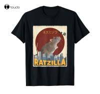 Funny Cute Ratzilla Rat Mouse | Japanese Anime Graphic Gift T-Shirt Birthday ... S-4XL-5XL-6XL