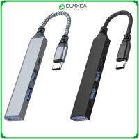 CLMXCA อลูมิเนียมอัลลอยด์การส่งข้อมูลความเร็วสูงตัวแยก4พอร์ต PD 60W ช่องเสียบชาร์จเร็ว USB 3.0ฮับ Type-C