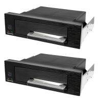 2X Universal Hot Swap Mobile Rack for 2.5 Inch or 3.5 Inch SSD/HDD, Internal Tray-Less Hard Drive Backplane Enclosure