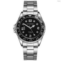 ⌚ นาฬิกาแฟชั่น⌚ Trend of the new luminous calendar quartz alloy steel needle with mens watch fashion simple digital wrist time
