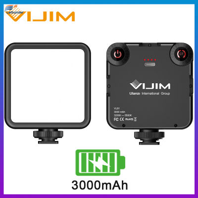 Vl81 3200K-5600K 850lm 6.5W ไฟวิดีโอ Led พร้อมรองเท้าเย็น Mini Vlog เติมแสง3000Mah แบตเตอรี่เติมแสง