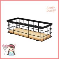 ตะกร้าผลไม้เหลี่ยม LINE YS-50076PP สีดำWIRE FRUIT BASKET LINE YS-50076PP BLACK **สินค้าแนะนำ**