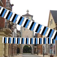 superonezxz Estonia bunting flags 20pcs/set 14x21cm Pennant Estonia EE String Banner Buntings Festival Party Holiday