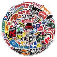 10/50/100Pcs Funny Racing Stickers Laptop Dirt Bike Automotive Pack Car Brand Logo Vinyl Waterproof Travel Computer Stickers