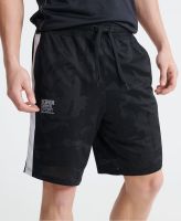 SUPERDRY TRAINING BREATHABLE CAMO SHORTS - กางเกงขาสั้น สำหรับผู้ชาย สี Black