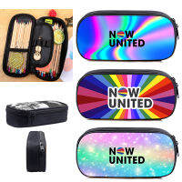 【cw】Fashion Now United Pencil Case 3D NU Team Makeup Bag Printed School Supplies Cosmetic Bags Case Zipper Pouch Now United Mochila ！