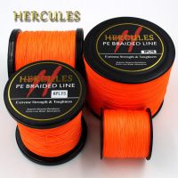 8 Strands 100M 300M 500M 1000M 1500M 2000M Orange Braided Fishing Line Sea Saltwater Carp Fishing Weave Extreme 100% PE Hercules Fishing Lines