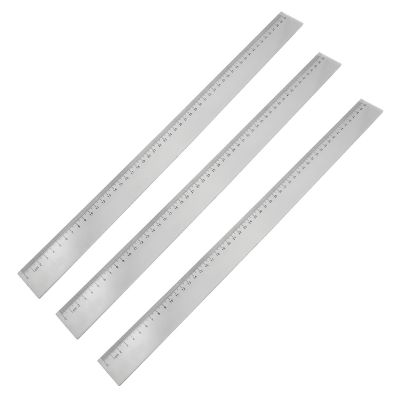 3pcs 50cm Clear Plastic Measuring Long Straight Centimeter Ruler