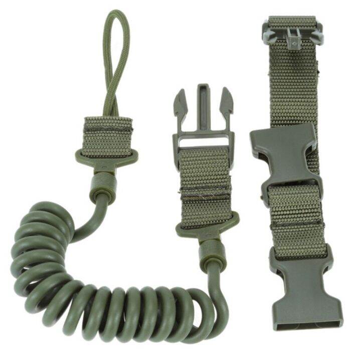 military-tactical-lanyard-multi-purpose-spring-lanyard-pistol-secure-lanyard-rifle-sling-strap-shooting-hunting-accessories