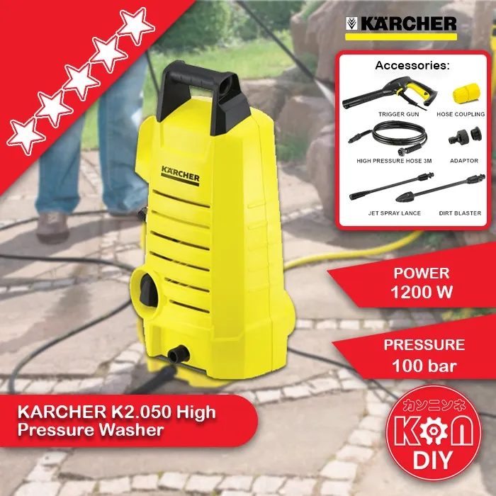KNNDIY KARCHER K2.050 100BAR HIGH PRESSURE WASHER WATER JET SPRAYER