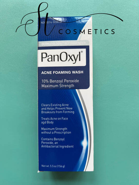 PanOxyl Acne Foaming Wash 10% Benzoyl Peroxide 156ml | Lazada PH