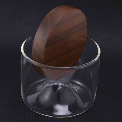 New Whiskey Glass Small Glass Japanese Style Mountain Wooden Bottom Wine Glass Originality Creative Thickening Glass