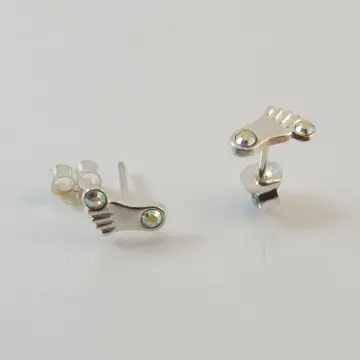 Pure silver earrings on sale price