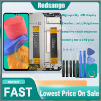 Redsange ต้นฉบับสำหรับ Samsung Galaxy M33กระจกกันรอยดิจิตอลจอแสดงผล LCD แบบสัมผัสหน้าจอสำหรับ Samsung M33 M336 SM-M336B LCD,SM-M336B /Ds กับกรอบกลางสำหรับ Samsung M33