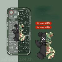 for เคสไอโฟน 14 13 pro max ใหม่ ใช้สำหรับ นักเรียนสายตรง Violent bear เคสไอโฟน11 เคสไอโฟน8พลัส เลนส์เป็นแบบรวมทุกอย่างและป้องกันการตกหล่น เ