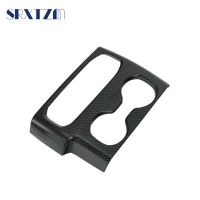 、‘】【’ For Hyundai Santa Fe 2019 2020 Carbon Fiber Trim Cup Holder Decorative Frame Decal Cover Sticker Cover Car Styling Accessories