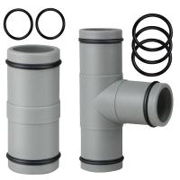 1.25in T Joint Filter Pump Garden Irrigation Water Hose Pipe Connectors Swimming Pool Pumps Straight Extension Joint Replacement