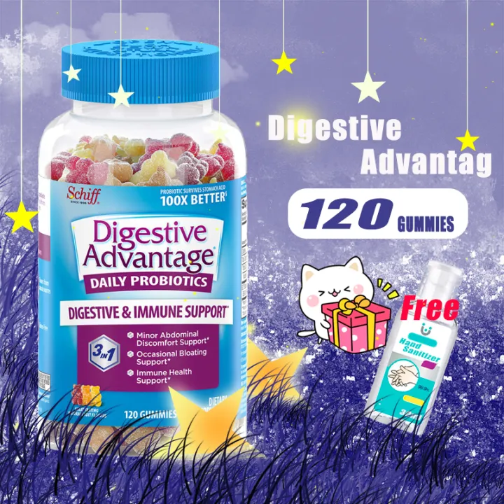 schiff Digestive Advantage Probiotic Gummy Bear Gummy 120 Gummies daily