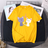 เสื้อยืดแขนสั้นพร้อมส่ง 8สี ลายการ์ตูน ขายดีตามเทรนต์ ลายน่ารัก สีสันสดใส่น่ารัก ใส่ได้ทั้งหญิงและชาย (S-3XL)BK-396