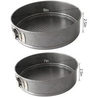 Round Leakproof Baking Cake Pan with Round Cake Tin Baking Mold with Removable Bottom