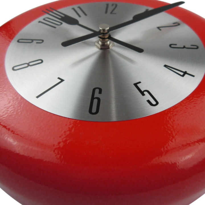 sanwood-ไม้พาย-นาฬิกาติดผนังอนาล็อกทรงกลมขนาด8นิ้ว-นาฬิกาสำหรับตกแต่งห้องนั่งเล่นห้องนอนบาร์ของขวัญ