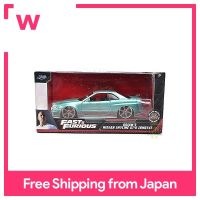 ของเล่น Jada 1:24ปรับขนาดความรวดเร็วและโกรธไบรอัน NISSAN SKYLINE GT-R (BNR34) ของเล่น Jada สเกล1:24ไบรอันความเร็วป่า-GT-R Nissan Skyline (BNR34)