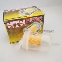 กรองเบนซิน ลูกใส  ยี่ห้อ NTN FILTER -ตัว L งอ รหัส V8-233/ตรง รหัส M8-203