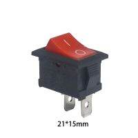 10 Pcs/lot KCD1 21x15 2 Pin 6A 250V Red Boat Switch Snap-in SPST/ON/OFF Rocker Position Switch 21x15mm