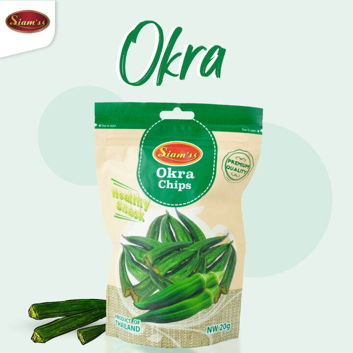 Vacuum Fried Okra Chips กระเจี๊ยบกรอบ Lazada.co.th