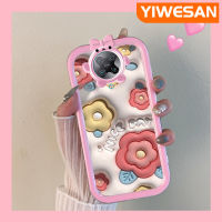 เคส Chenyyka สำหรับ Xiaomi Poco F2 Pro Redmi K30 Pro Zoom เคสแฟชั่น3D ลายดอกไม้สีรุ้งน่ารักเลนส์กล้องถ่ายรูปป้องกันสัตว์ประหลาดน้อยเคสมือถือกันกระแทกและรอยขีดข่วน